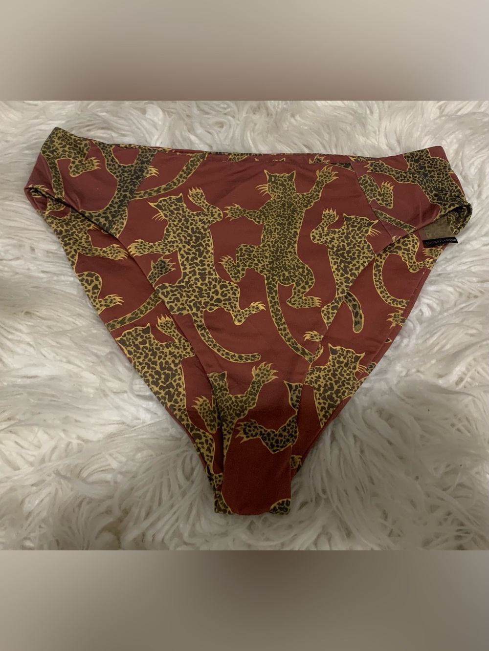 Boys + Arrows Hood Cat Bikini Swimsuit Bottoms Rust Size Large - Picture 2 of 7